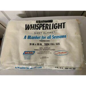 Vtg Chatham Whisperlight Sheet Blanket Desmond‎ Twin Full Size 70” X 90” New